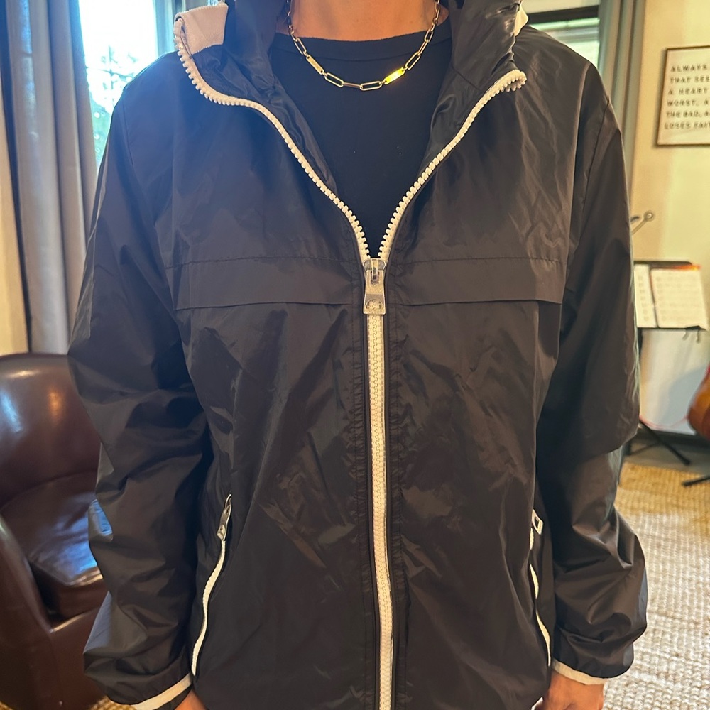 Guess Black Hooded Windbreaker‎